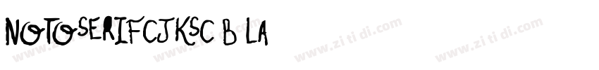 notoserifCJKsc b la字体转换